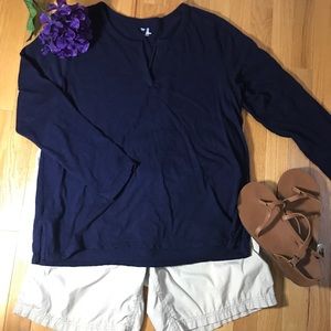 GAP Long Sleeve Navy Shirt - XL